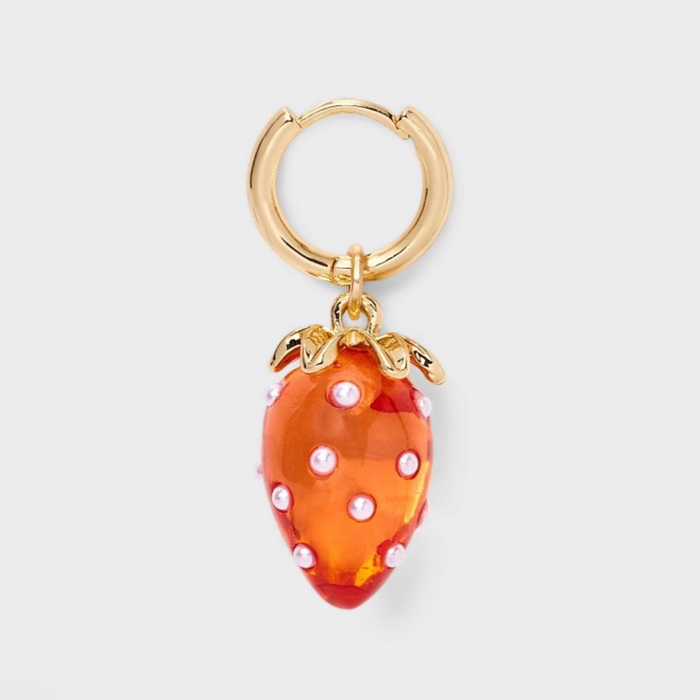 Wild Fable Red and Gold Earring Set - Picture 3 of 5